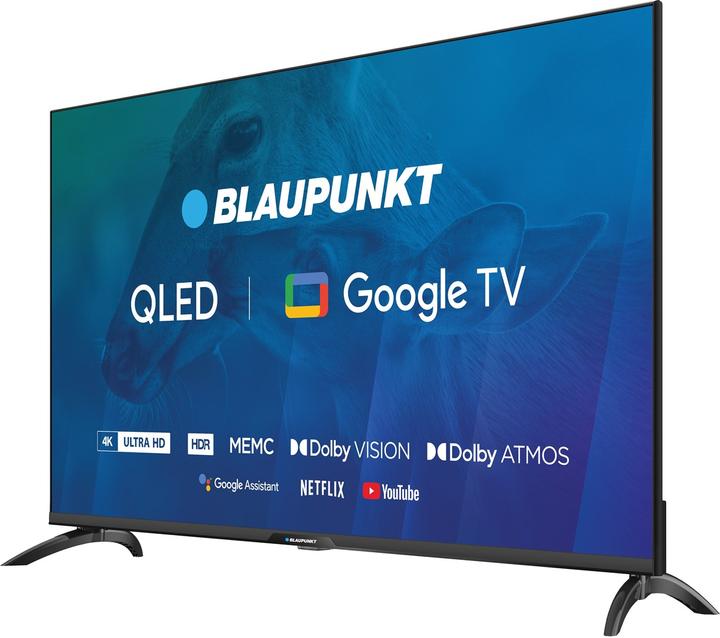 Image du produit Blaupunkt TV 43 43QBG7000S 4K Ultra HD QLED GoogleTV Dolby Atmos WiFi 2 4-5GHz BT noir (43", QLED, 4K)