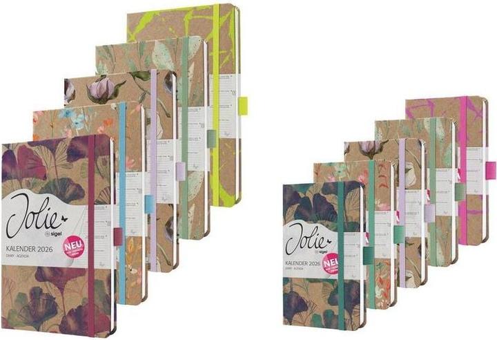 Produktbild Sigel Taschenagenda JOLIE Pure (13.5 x 20.3 cm, Deutsch, Französisch, Niederländisch, Englisch)