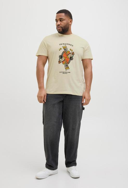 Actual product image Jack & Jones Plus Size Gedruckt T-shirt T-shirt (7XL)