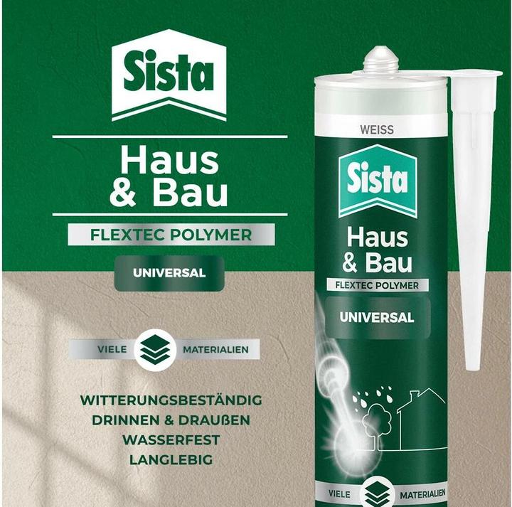 Image du produit Sista Maison & Bâtiment Universel transparent 280g (0.46 kg, Transparent, 280 ml)