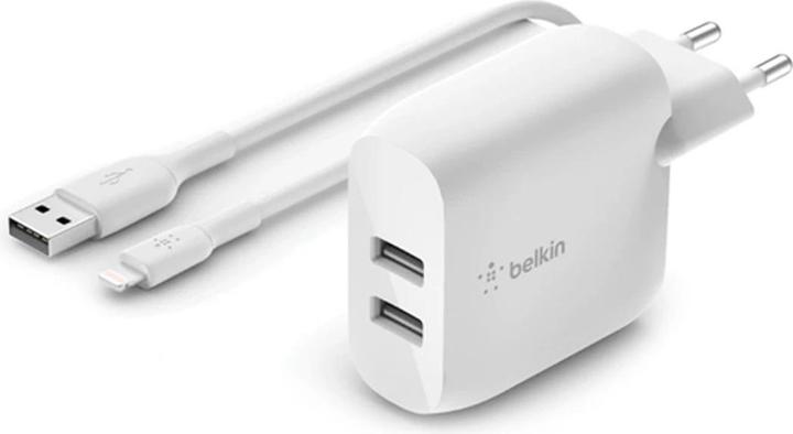 Produktbild Belkin Dual USB-A Ladegerät, 24W incl. Micro-USB Kabel 1 (12 W)