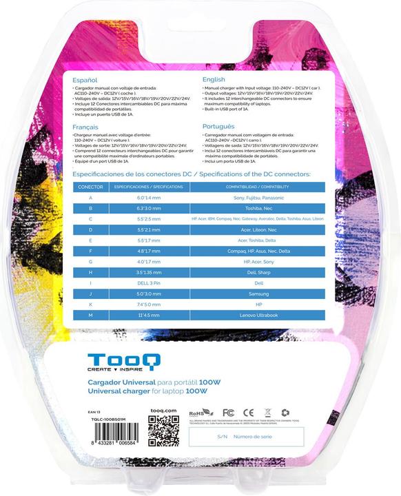 Immagine prodotto Tooq Technology TQLC-100BS01M (100 W)