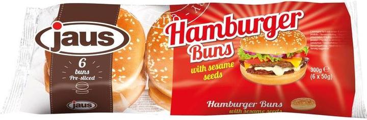 Produktbild Jaus Burger Buns mit Sesam geschnitten 6 Stück (300 g)