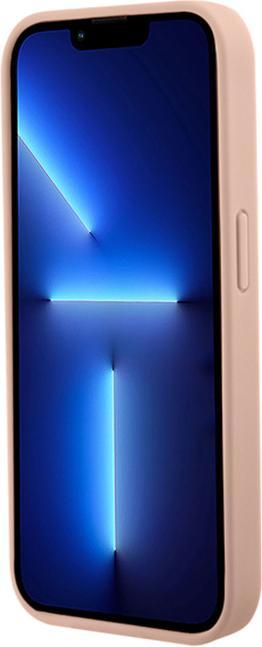 Image du produit Guess GUHCP15LPCRTHCP iPhone 15 Pro 6.1" różowy/pink hardcase Croco Triangle Metal Logo (Apple iPhone 15 Pro)
