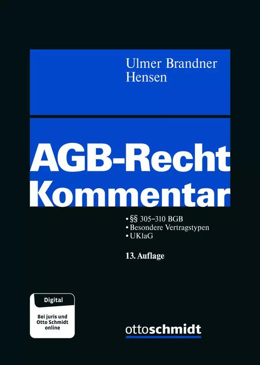 Image du produit AGB-Recht (Allemand, Ulmer, Marqueurs, Hensen, 2022)