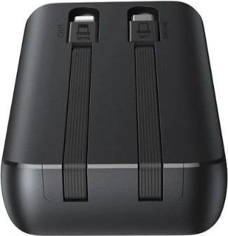 Produktbild Joyroom 30W 20000mAh mini Power Bank with built-in Cables, USB-A & USB-C - Black (10000 mAh, 30 W, 37 Wh)