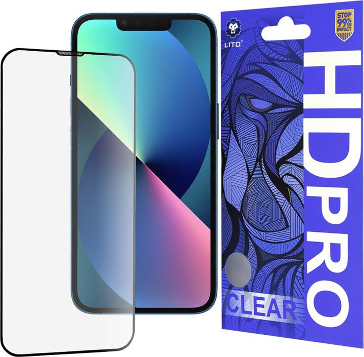 Immagine prodotto Lito - HD Pro Clear - iPhone 13 / iPhone 13 Pro / iPhone 14 - Black (Apple iPhone 13, Apple iPhone 13 Pro, Apple iPhone 14)
