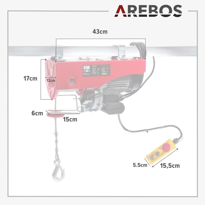 Image du produit Arebos Treuil électrique