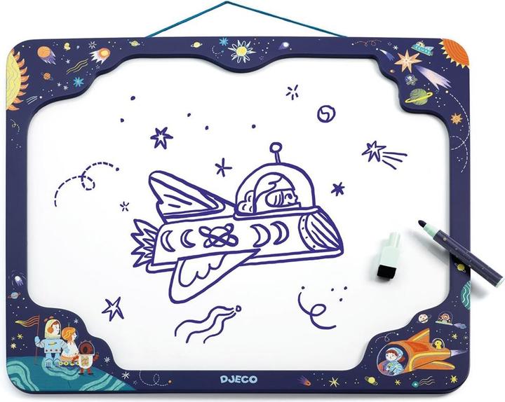 Djeco Magnetic drawing board space travel