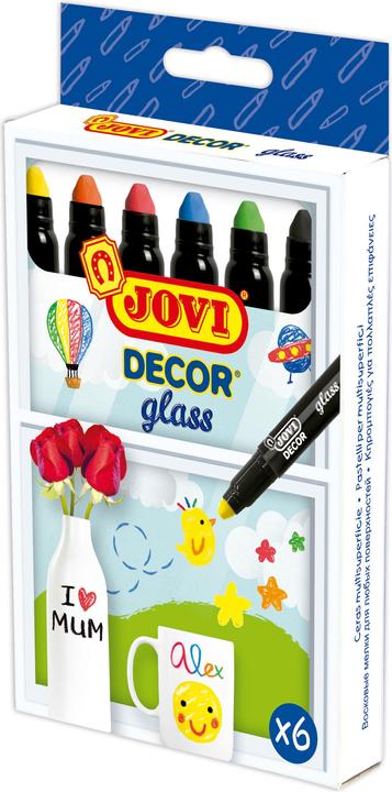 Image du produit Jovi Crayons de cire Jovidecor glass VE=6 pièces assorties (6 couleurs, 6 x)