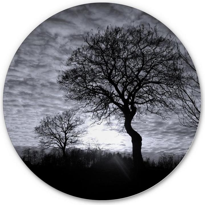 Actual product image Trenddeko Black and White Sunset (Ø 30 cm)