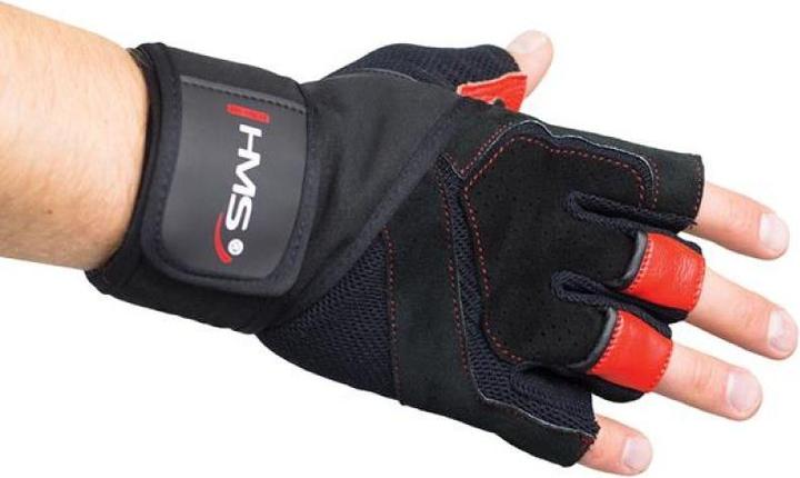 Actual product image HMS Gym Handschuhe Schwarz/Rot Grösse XL (XL)