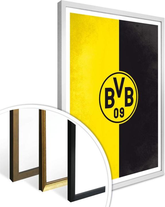 Produktbild Borussia Dortmund BVB Logo Gelb Schwarz (120 x 150 cm)