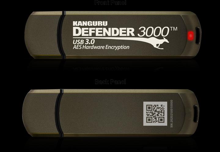 Produktbild iStorage 256GB Kanguru Defender 3000 (256 GB, USB 3.2)