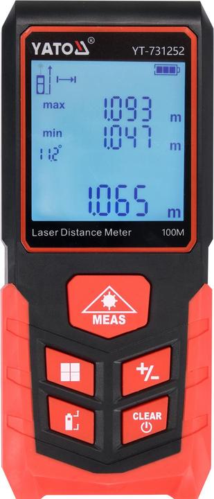 Produktbild Yato YT. LASER-ENTFERNUNGSMESSER 100m (100 m)
