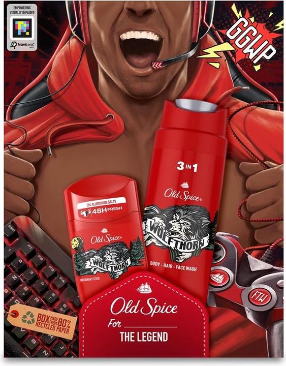 Old Spice Set Wolfthorn (Stick, 250 ml)