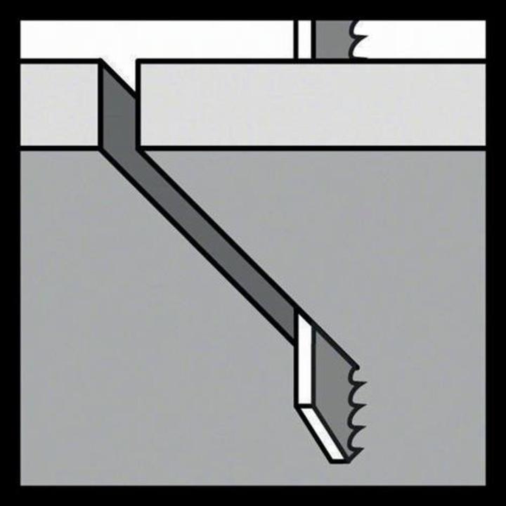 Immagine prodotto Bosch Professional Zubehör Lama per seghetto alternativo PRO Metal spessa e sottile T123XF, 100 mm, 5 pezzi.