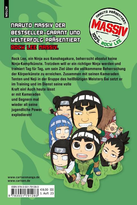 Actual product image Rock Lee Massiv 1 (German, Kenji Taira, Miyuki Tsuji, Masashi Kishimoto, 2023)