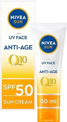 Actual product image NIVEA Sun UV Face Anti-Age Q10 (Sun cream face, SPF 50, 50 ml)