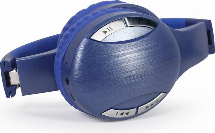 Actual product image Gembird Bluetooth stereo headset blue (5 h, Cable)