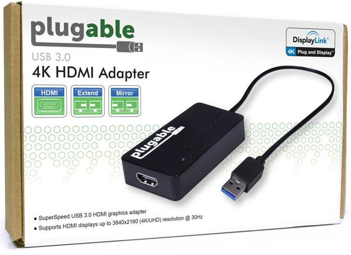 Actual product image Plugable USB 3.0 - HDMI 4K Adapter (USB-A)