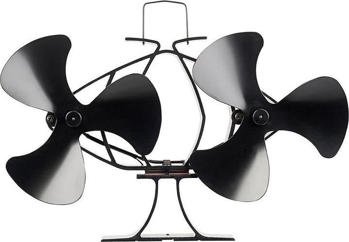 Produktbild Carlo Milano Stromloser Kaminofen-Doppel-Ventilator