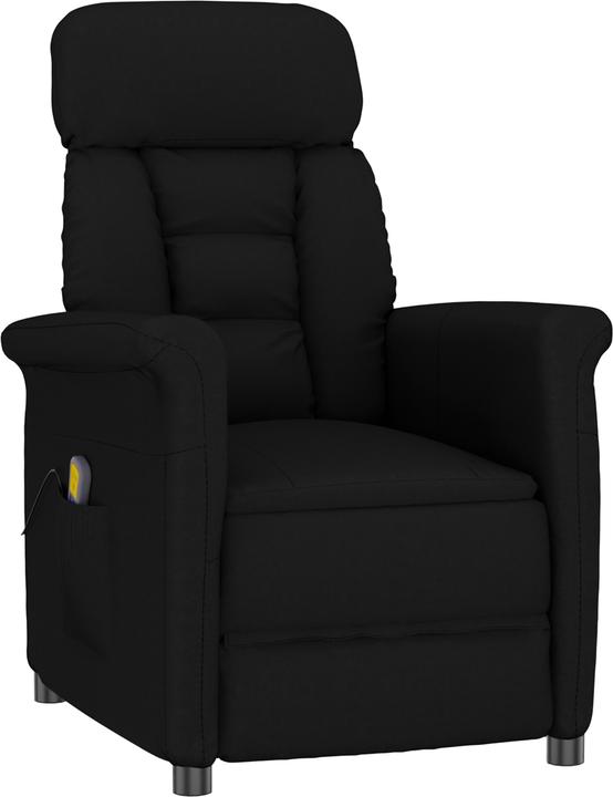 VidaXL Massagesessel Schwarz Mikrofaser