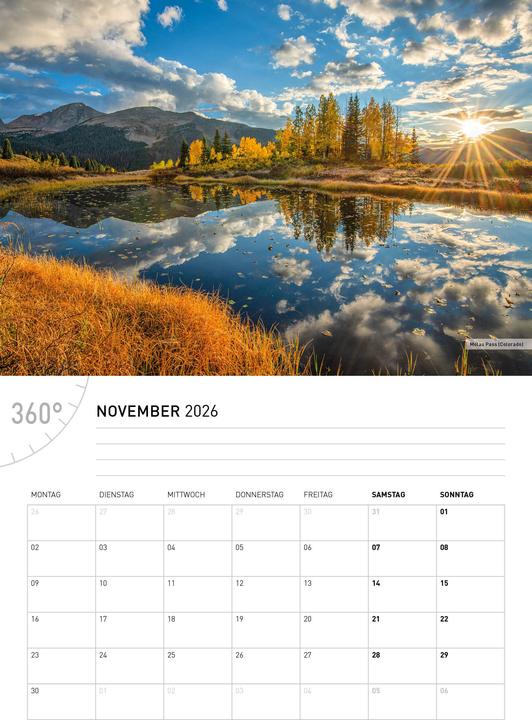Produktbild USABroschürenkalender2026 (A4, Deutsch)