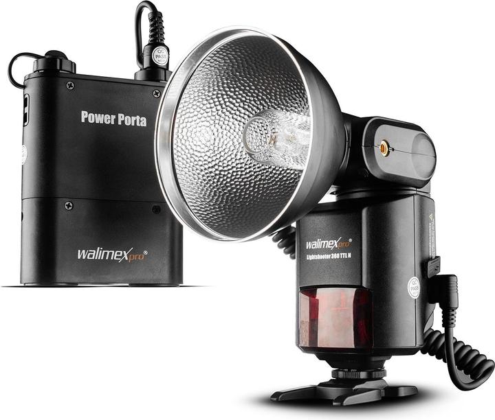 Actual product image Walimex Light Shooter 360 TTL Nikon + Power Porta (Plug-on flash, Nikon)