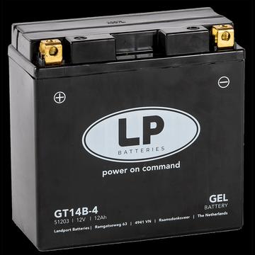 Image du produit Landport Batterie moto gel GT12B-4 12V 12Ah (12 V, 10 Ah)