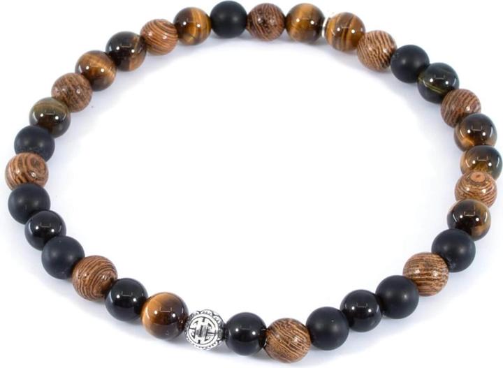 Actual product image Balibay Teoman (20.50 cm, Wood, Tiger's eye, Onyx, Gemstone, Hawk eye, 925 sterling silver)