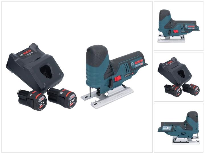 Image du produit Bosch Professional Bosch GST 12V-70 Professional Scie sauteuse sans fil 12 V 70 mm + 2x batterie 3,0 Ah + chargeur