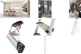 Produktbild Hailo L80 ComfortLine, Alu-Sicherheits-Stehleiter, 5 Stufen (Stehleiter, 150 cm)