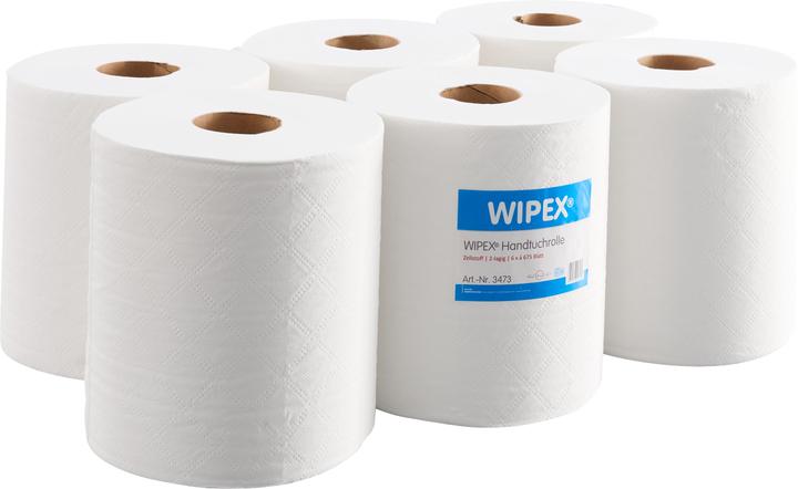 Produktbild Nordvlies Handtuchrolle 450 Abrisse 2-lg 34x20,5cm hochweiss VE6/Pr.p.Ro (Pack mit 6 Ro) (6 x)