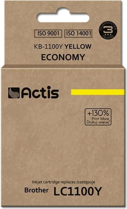Factis KB-1100Y ink cartridge for Brother printer LC1100/LC980 yellow - Compatible - Ti (Y)