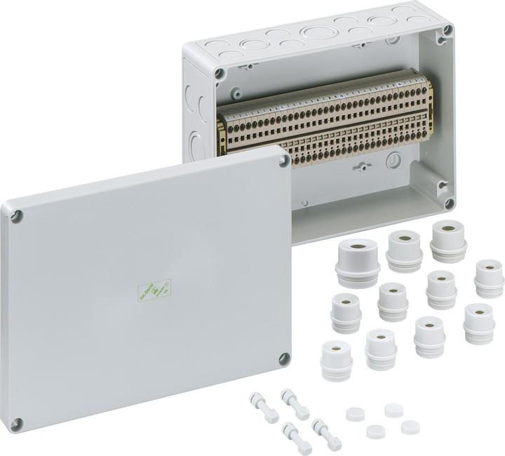 Spelsberg RKi 4/34 SL-34x4q Boîtier de bornes sur rail 180 x 254 x 90 Plastique gris 1p. (Boîtier)