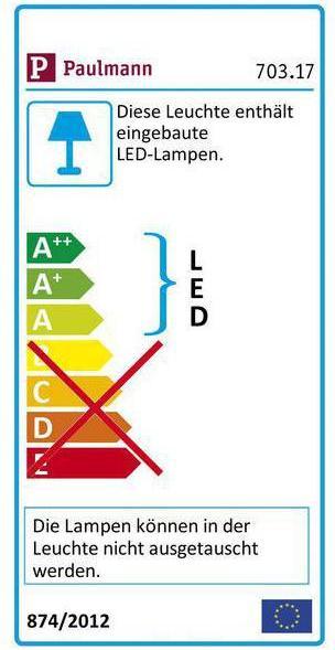 Energie-Label Paulmann YourLED Stripe Set (Warmweiss, 150 cm, Indoor)