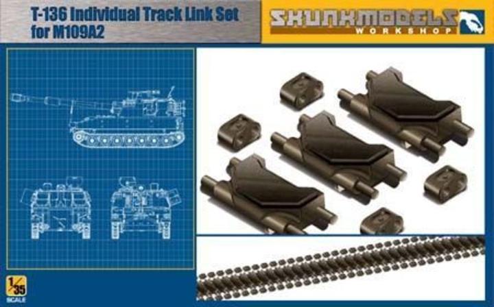 Actual product image Skunkmodels Workshop T-136 TRACK LINK FOR M109A2