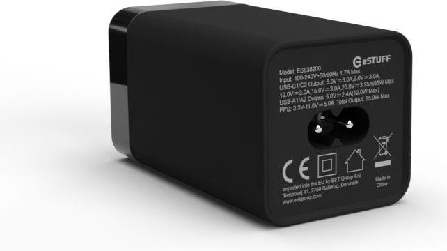 Produktbild eSTUFF Multi charger PD65W 2C+2A (65 W)