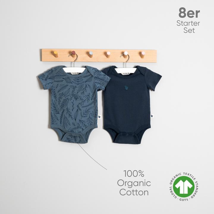 Image du produit TotsTale Premium 8-tlg. Newborn Starter-Set – Babykleidung aus Bio-Baumwolle – Geschenk zur Geburt (50, 56, 62, 68)