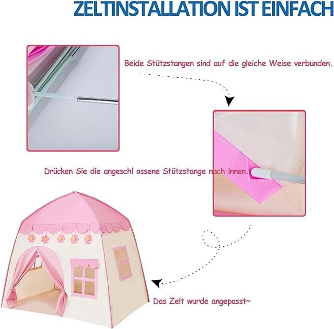 Produktbild Activity Board Kinderspielzelt, Indoor-Spielhaus, Kinderhaus, Haus Fantasy, kleine Burg, grosses Kinderhaus