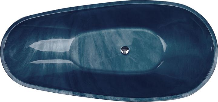 Produktbild Beliani Badewanne freistehend marineblau Marmor Optik 170 x 80 cm RIOJA (178 l, 170 cm)