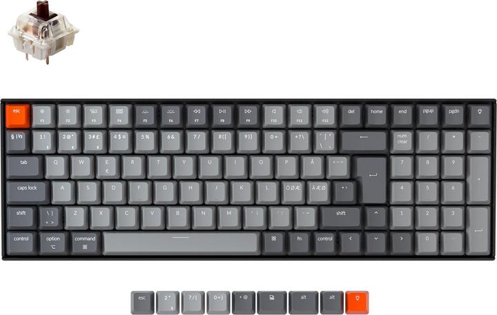 Produktbild Keychron K4 Version 2, Gateron BROWN (DE, Kabelgebunden, Kabellos)