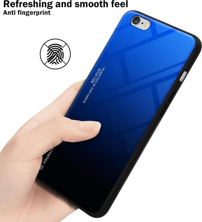 Image du produit Cadorabo Couverture en verre TPU 2 couleurs (Apple iPhone 6)