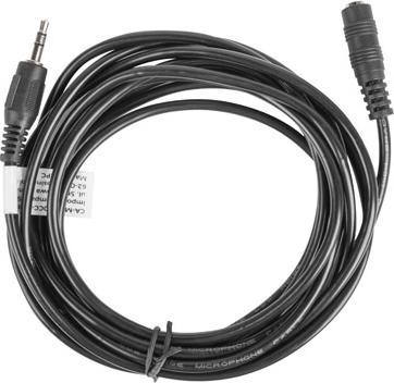Image du produit Lanberg CA-MJFJ-10CC-0030-BK, 3.5mm, Mâle, 3.5mm, Femelle, 3 m, Noir (3 m, Jack 3,5 mm (AUX))