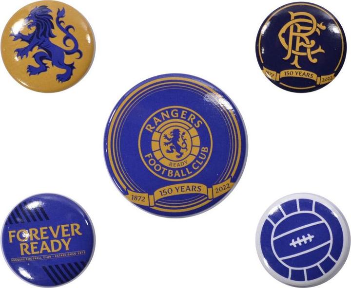 Produktbild Rangers FC Wappen Abzeichen 5erPack
