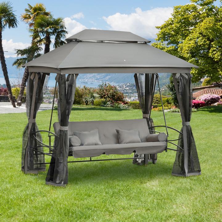 Actual product image Outsunny Hollywood swing Garden swing with side walls