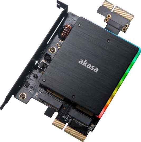 Akasa AK-PCCM2P-04 - PCIe - M.2 - Black - Passive