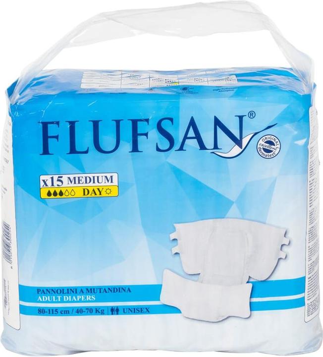 Produktbild VidaXL Flufsan Einwegwindeln für Erwachsene 15 Stk. Grösse (15 x, M)
