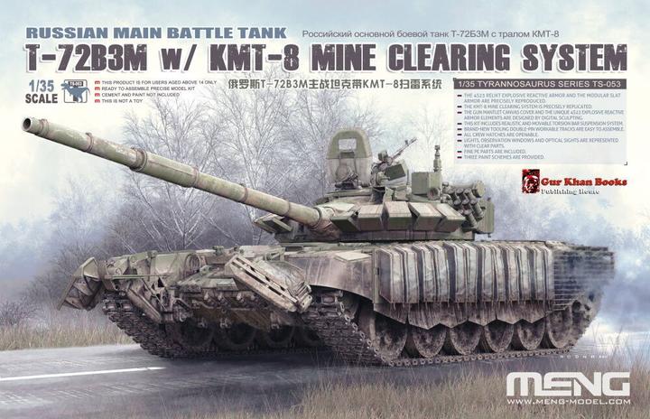 Actual product image Meng-Model Russian Main Battle Tank T-72B3M w/ KMT-8 Mine Clearing System